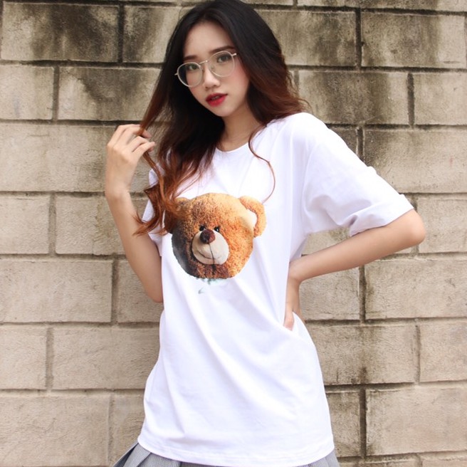 [Mã FAMALLT5 giảm 15% đơn 150K] Áo thun tay lỡ Teddy SGES form rộng cá tính unisex | BigBuy360 - bigbuy360.vn