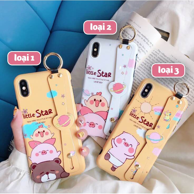 👉Xả Kho 👉 Ốp lưng iPhone có quai cầm tay hoạt hình dễ thương
