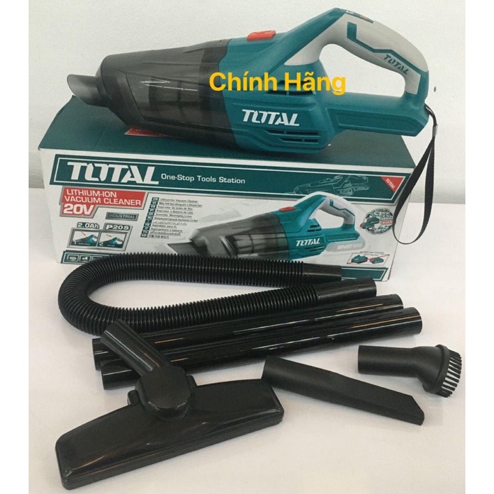 TOTAL Máy hút bụi dùng pin Lithium 20V TVLI2001 (Cam kết Chính Hãng 100%)