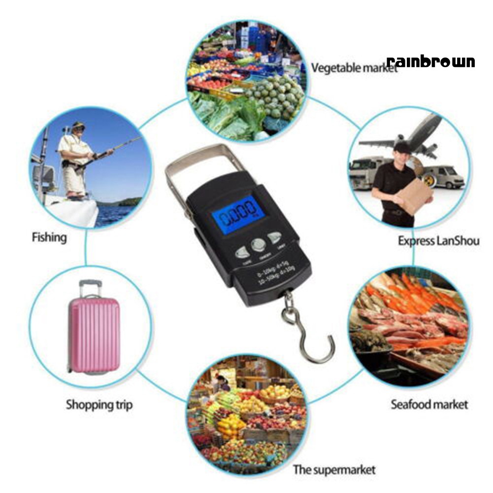 Cân Hành Lí Điện Tử Cầm Tay Màn Hình Lcd