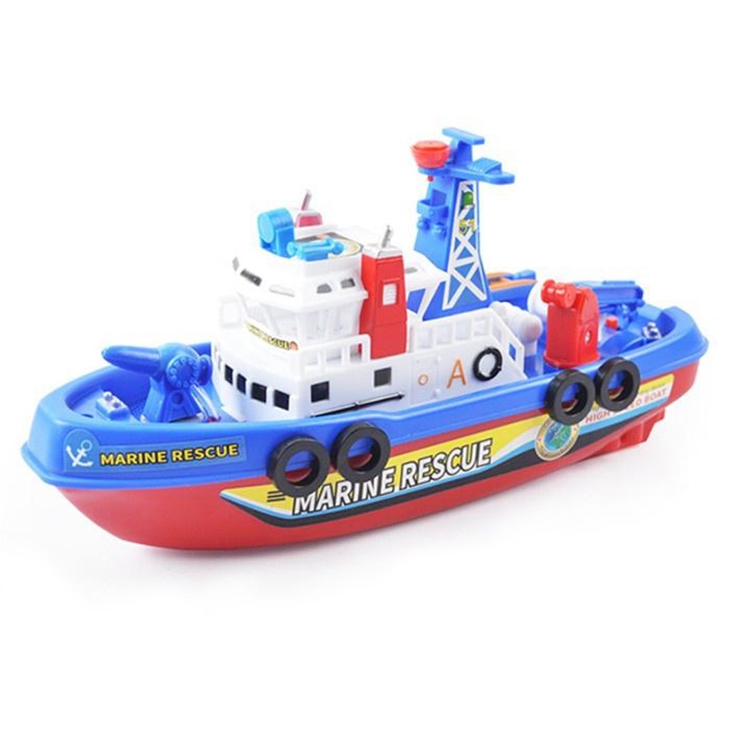 Đồ Chơi Thuyền Tàu Thủy Phun Nước Tự Động Cho Bé - Chạy Pin Loại 1 Bmbe1042