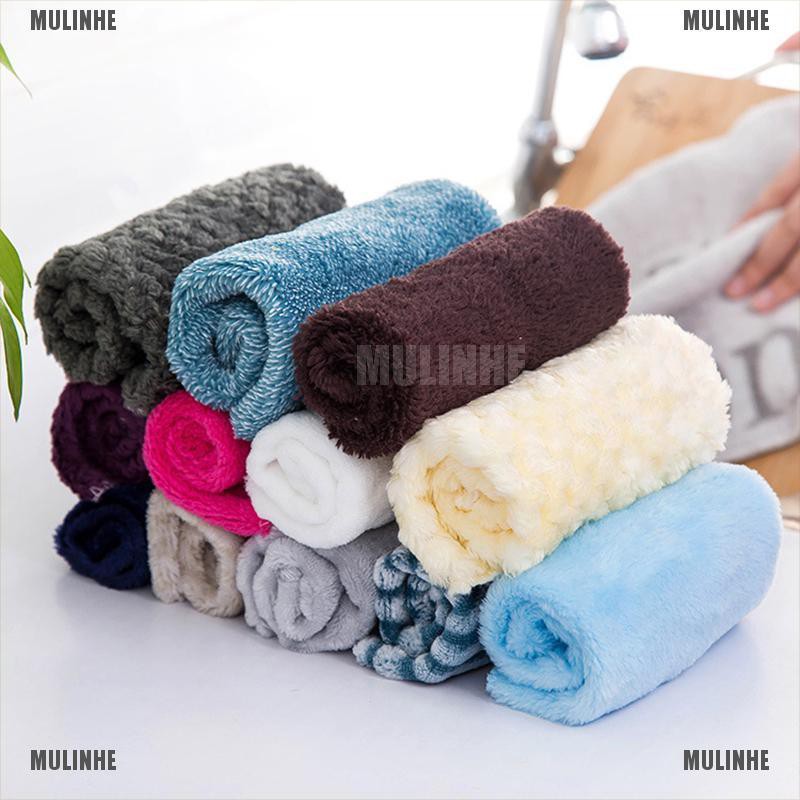 Khăn Lau Chén Dĩa Bằng Sợi Microfiber Mềm Mại Thấm Hút Mạnh Dành Cho Nhà Bếp