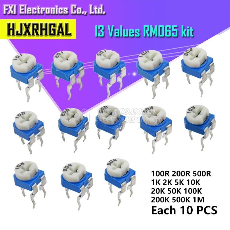 Chiết Áp 130 Loại RM-065 100ohm-1Ohm RM065 Chuyên Dụng Mới