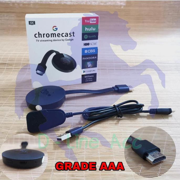 Thiết Bị Kết Nối Wifi Tv Chromecast Google 4k G2 Hdmi Anycast Ezcast 0512