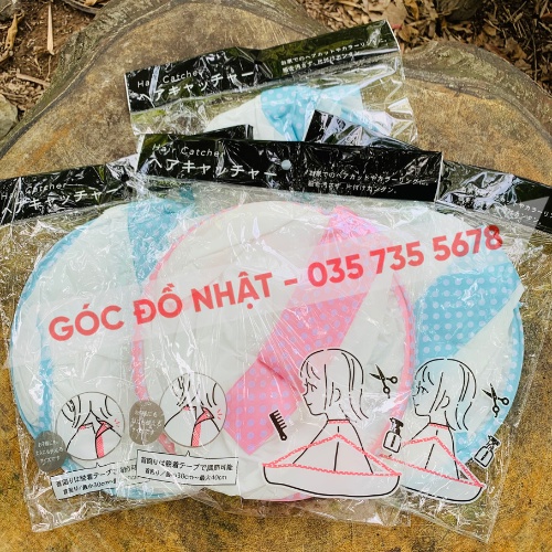 Áo choàng cắt tóc có khay hứng nội địa Nhật Bản