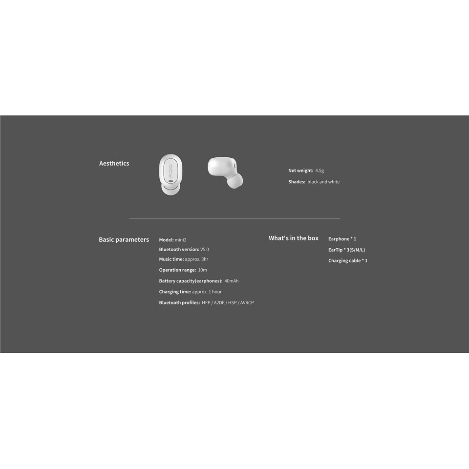 tai nghe không dây Qcy Mini 2 Q26 Pro 1eyt Chính Hãng Kèm Mic | BigBuy360 - bigbuy360.vn