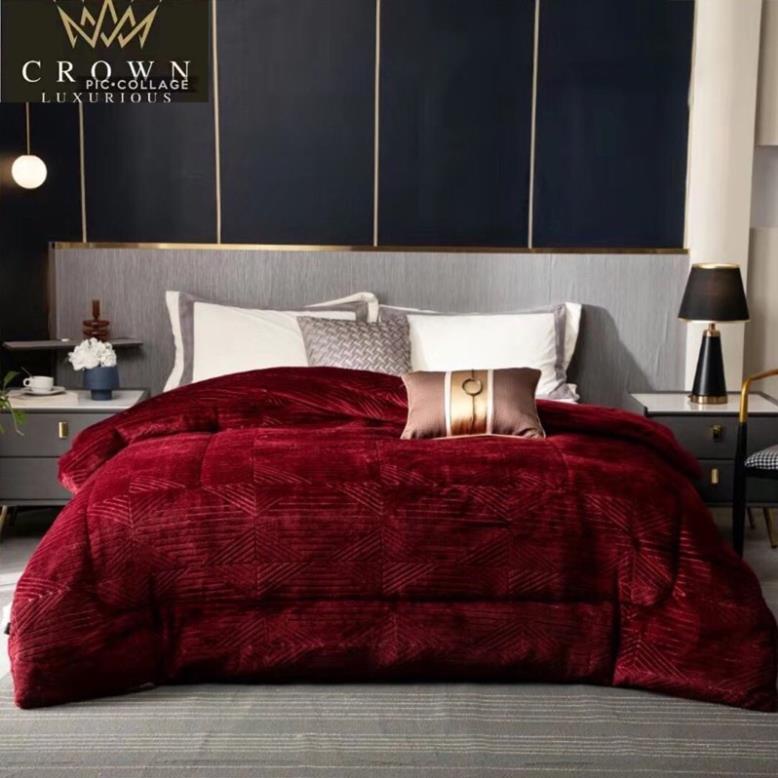 Chăn lông cừu hãng CROWN siêu ấm