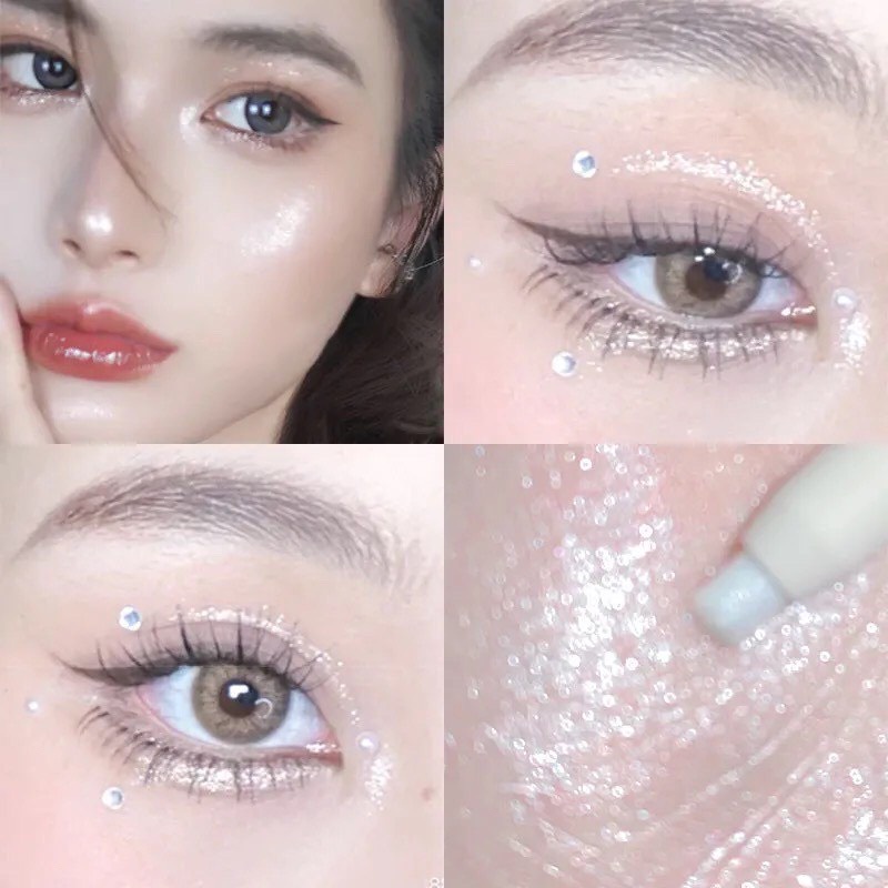 Bút Nhũ Mắt NUDE, Bút Bắt Sáng Viền Nhũ Đầu Mắt D5 Sống Ảo Phong Cách Hàn Quốc - Lithy Store