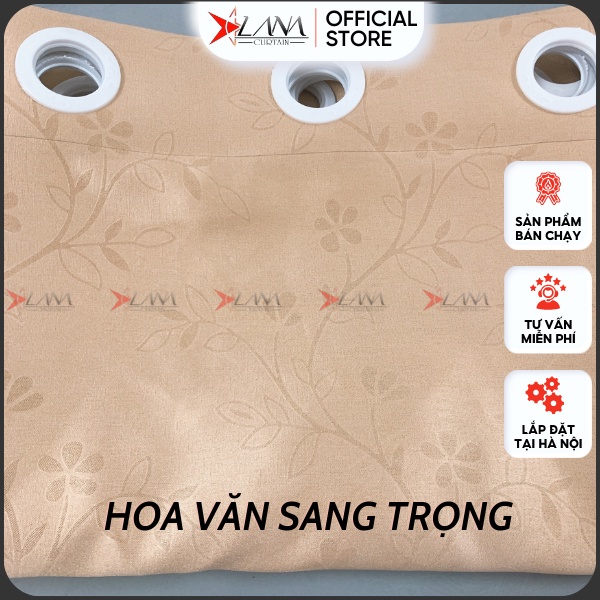 Rèm cửa sổ chống nắng màu vàng rèm vải che nắng cửa chính phòng khách cao cấp treo tường may sẵ