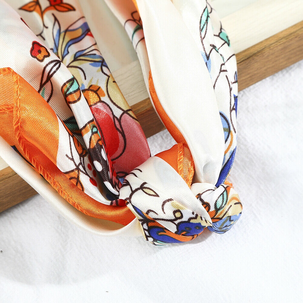 Khăn vuông HAIMEIKANG kiểu bandana in họa tiết phong cách bohemian cho nữ kích thước 50*50cm