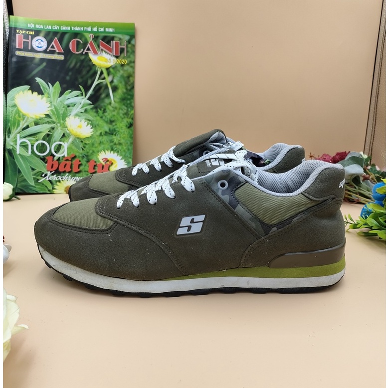 ⚡GIÁ SỐC⚡ Giày thể thao sneaker nam si tuyển hiệu- SKE42-28cm Xanh lục