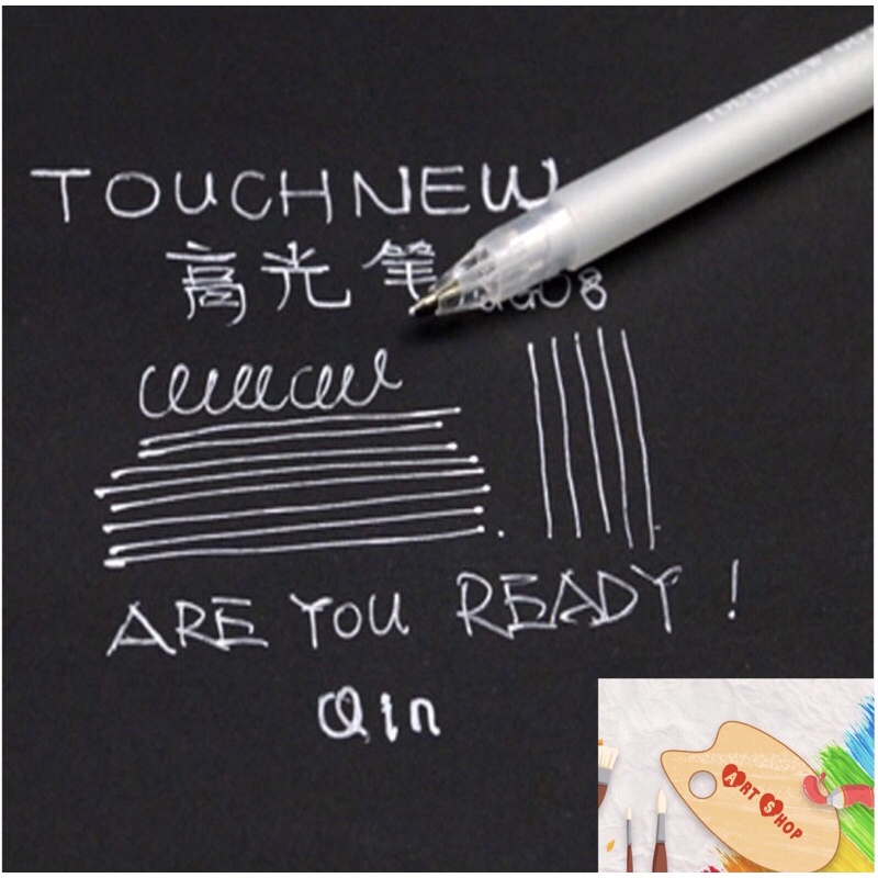 Bút Gel trắng Touchnew ngòi 0.8