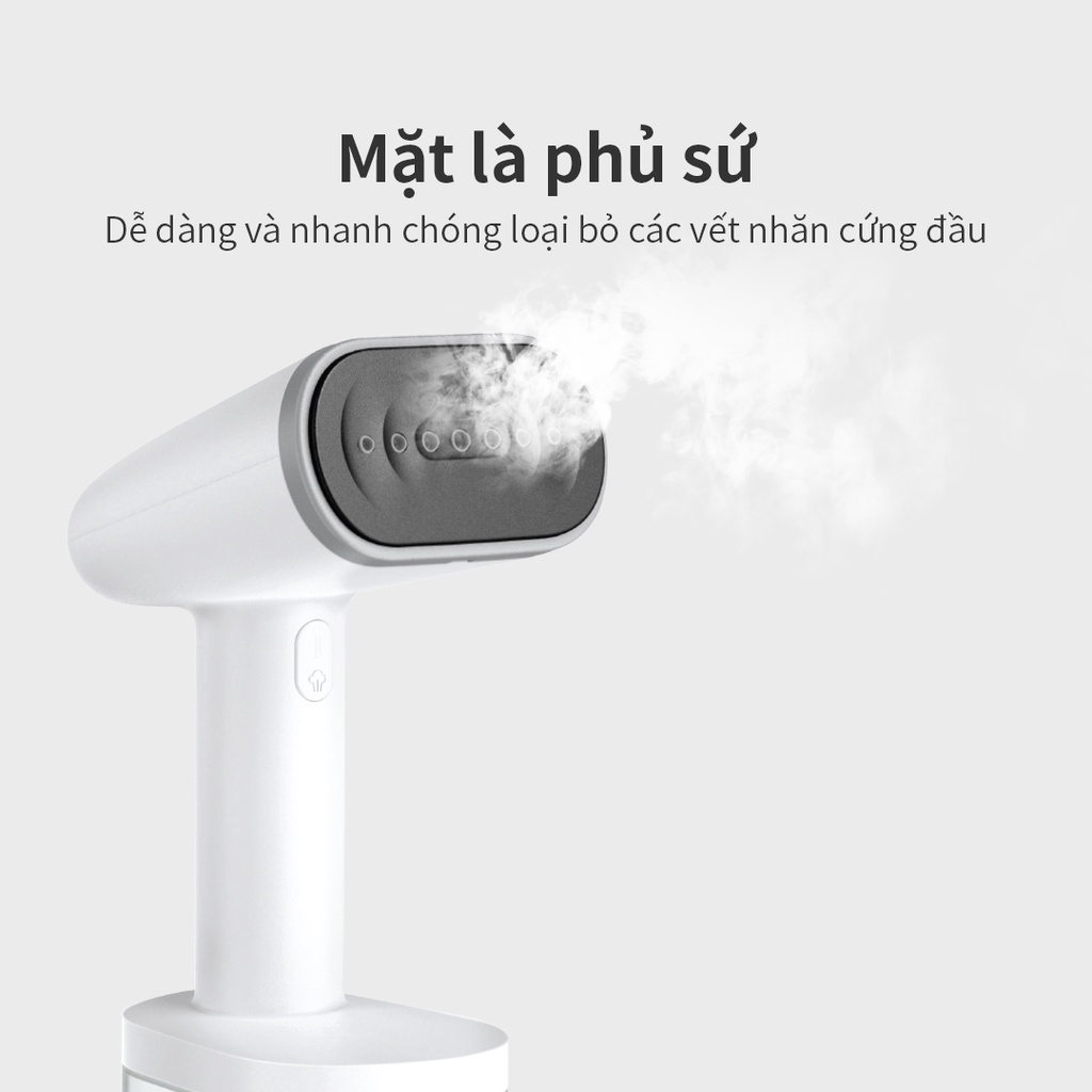 [Mã ELLOCKWL5 giảm 10% đơn 500K ] Bàn là hơi nước cầm tay Lock&amp;Lock Handy Steamer màu trắng - ENI223WHT