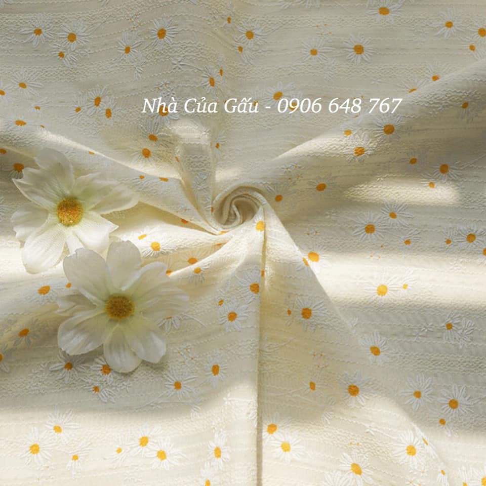 Túi tote vải cúc họa mi xinh xắn