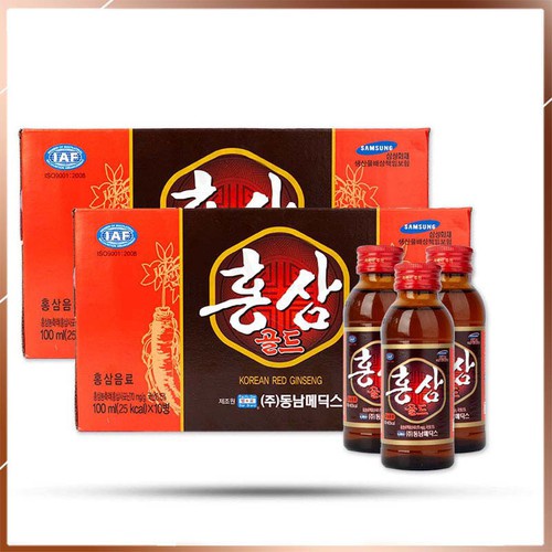 Nước Hồng Sâm Hàn Quốc Hộp 10 Chai x 100ml - hoanggamkorea