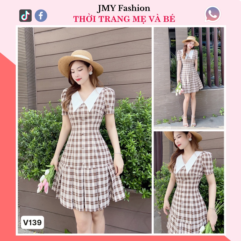 dáng A ngắn xếp ly phong cách Hàn Quốc - TH Hà Thanh