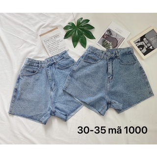 Short jean nữ trơn size đại S-35