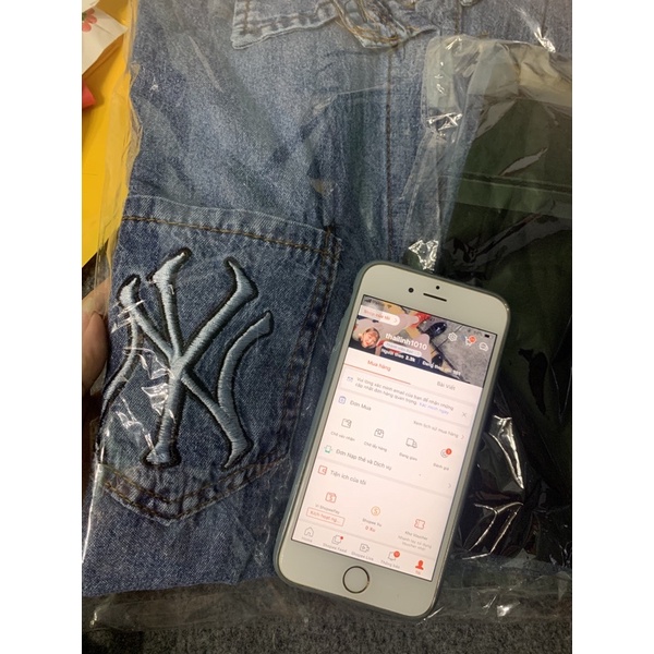 Sét sơ mi jean NY form rộng vạt bầu + quần ngố ❤️