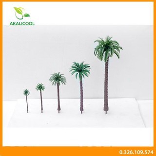 Mô hình cây cọ dừa mini trang trí tiểu cảnh, teraruium,sen đá, bonsai, bánh kem...