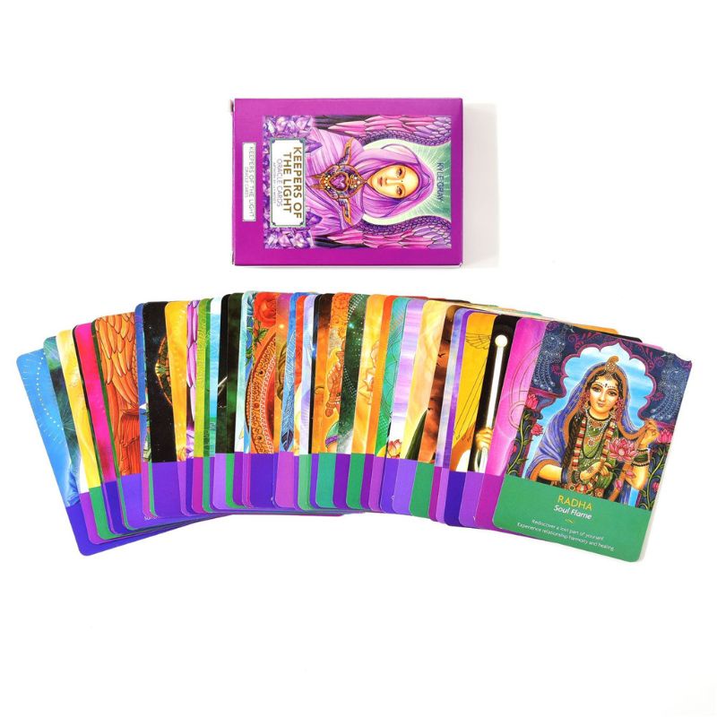 folღ 44pcs Cards Tarot Deck Keepers of the Light Oracle Family Party Board Game