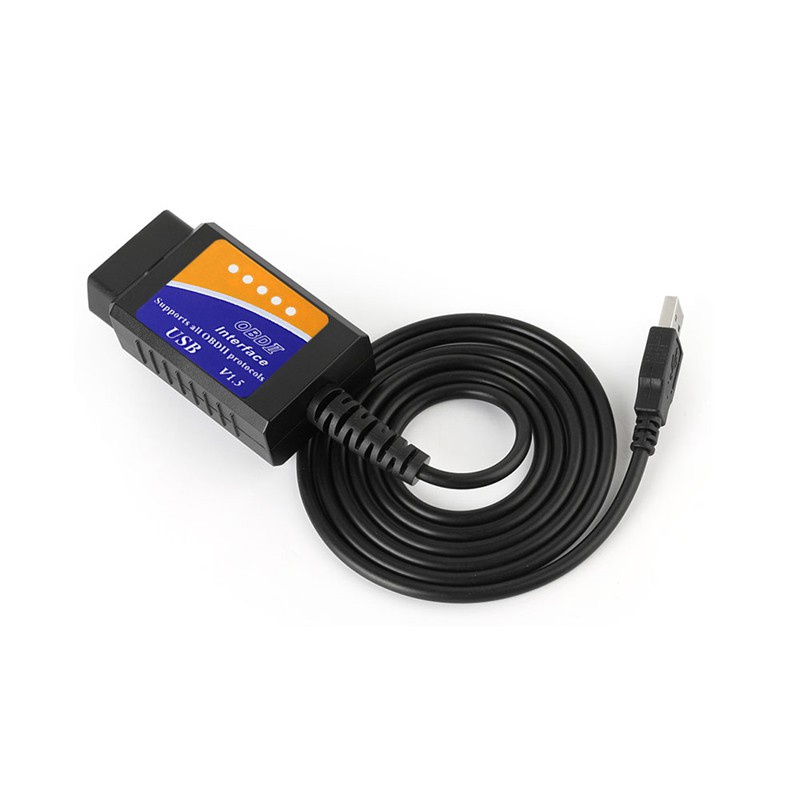 Elm327 máy quét usb obd2 ô tô cho pc eml 327 v1.5 công cụ chẩn đoán giao diện odb2
