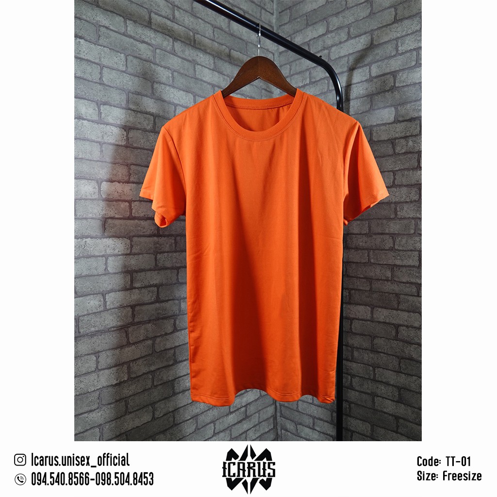 Áo Thun Icarus Unisex Form Rộng Phông Trơn Nhiều Màu