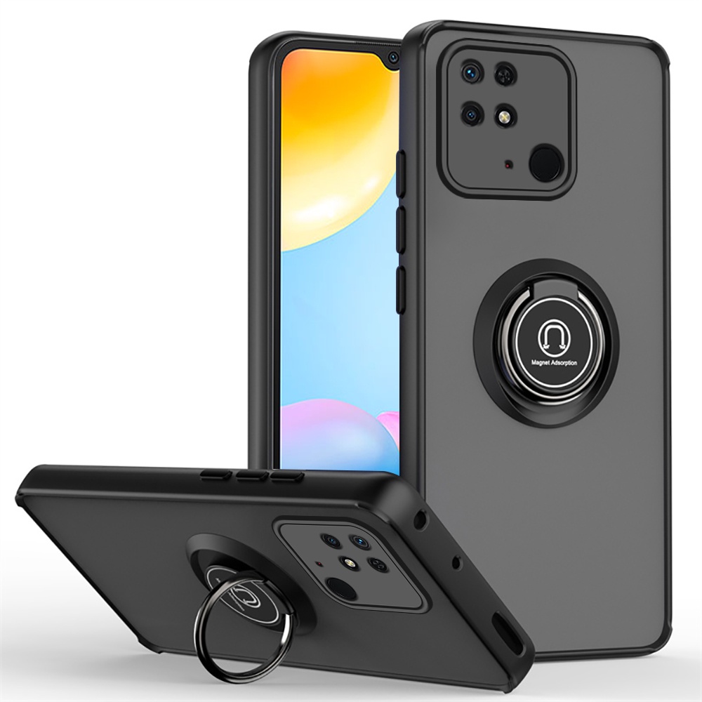 Ốp Điện Thoại PC Cứng Nhám Chống Sốc Có Vòng Đỡ Từ Tính Cho Xiaomi Redmi 10C 10A Redmi 10 C C10 Redmi10C10A