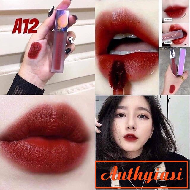 Son kem mịn lì Black Rouge A03 Đỏ Cam / A05 Cam Đỏ / A06 Đỏ Gạch / A12 Đỏ Nâu / A22 Đỏ Burgundy | BigBuy360 - bigbuy360.vn