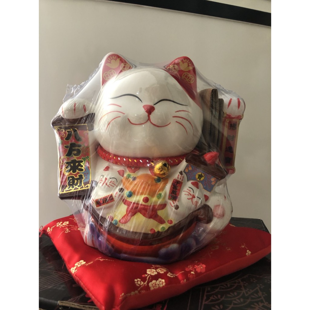 mèo vẫy cỡ đại - mèo vẫy đại phúc - phát tài cao 20cm