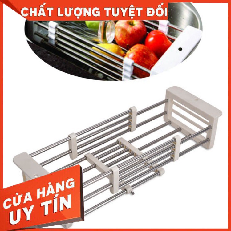 [HOT] RỔ GÁC BỒN RỬA CHÉN CO KÉO KÍCH THƯỚC CHẤT LIỆU INOX 201 (HÀNG CHUẨN GIÁ ĐẸP)