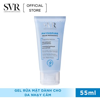 Gel rửa mặt dành cho da nhạy cảm SVR Physiopure Gelee Moussante 50ml