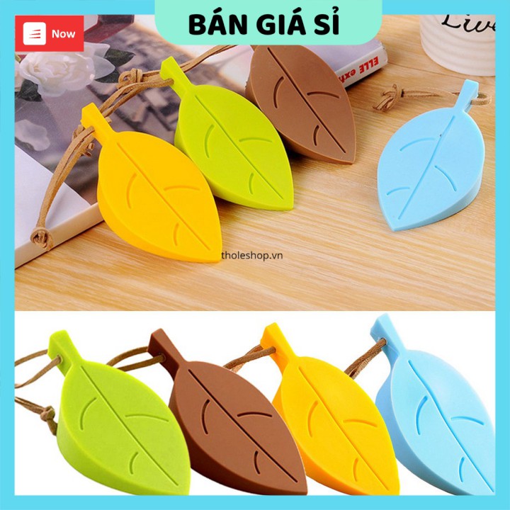 Miếng chắn cửa  GIÁ VỐN] Dụng cụ chắn cửa hình lá, chắc chắn, dẻo dai, không bị mòn và xẹp, an toàn cho trẻ nhỏ 7477