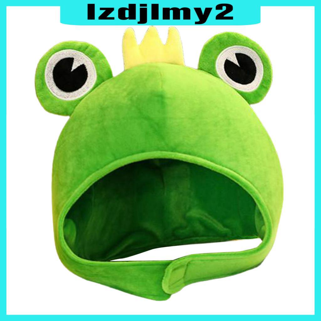Nón Đội Hóa Trang Ếch Xanh Mắt To Nhồi Bông Dễ Thương Lzdjlmy2