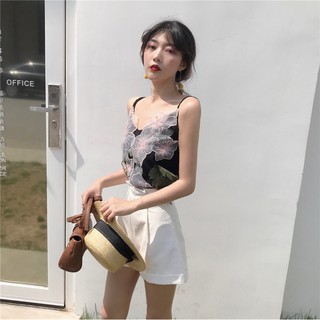 áo hai dây đáp hoa nổi