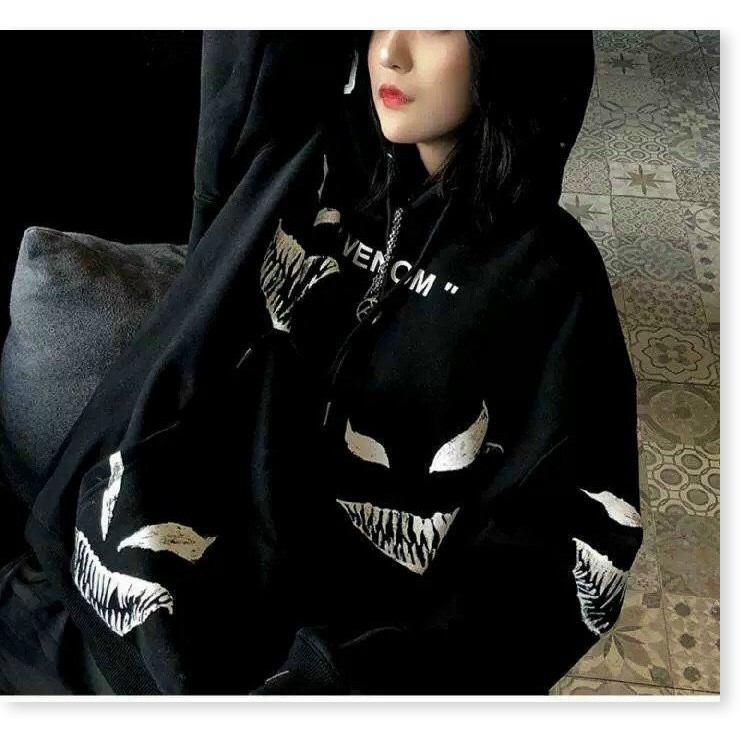 ÁO KHOÁC HOODIE NAM NỮ MIỆNG QUỶ THỜI TRANG HẮC ÁM