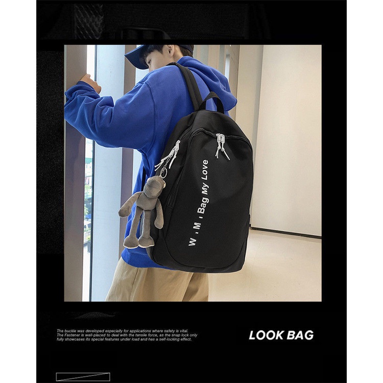 Ba Lô Đi Học Sức Chứa Lớn Phong Cách Hàn Quốc Độc Đáo Dễ Phối Đồ Cho Học Sinh