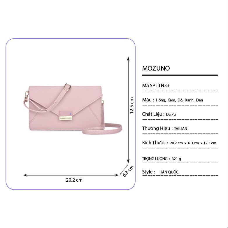 Túi Xách Đeo Chéo Nữ Thời Trang Chính hãng TAILIAN Sang trọng Quý Phái Phong Cách Vintage Đẹp Cực Xinh TN35 - Mozuno | BigBuy360 - bigbuy360.vn