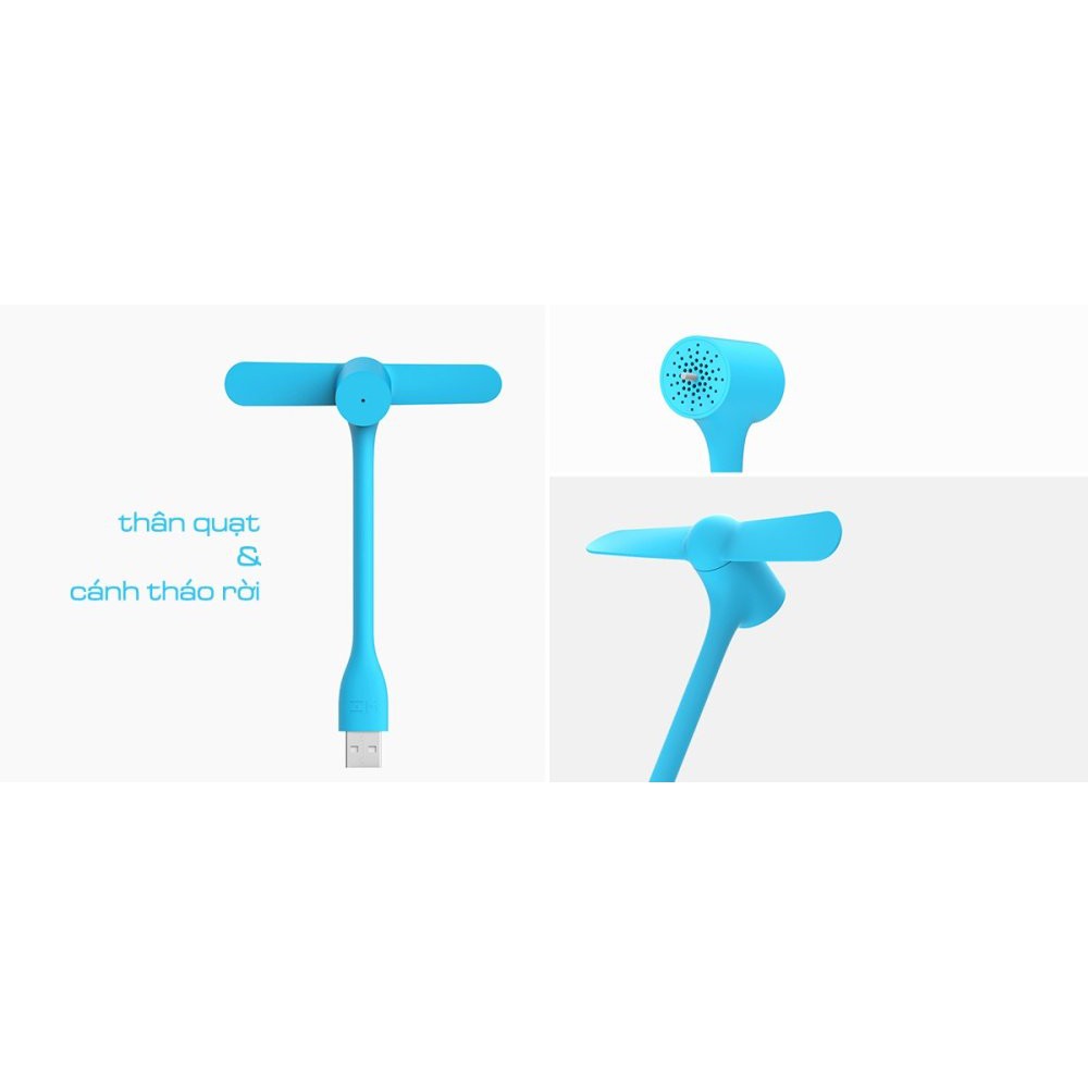 Quạt USB Zmi Xiaomi gen2 có nút chỉnh tốc độ | BigBuy360 - bigbuy360.vn