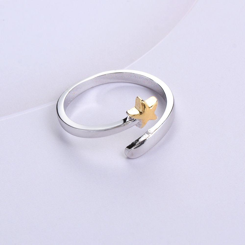 BORAG Nhẫn Đan Len Hình Ngôi Sao Có Thể Điều Chỉnh