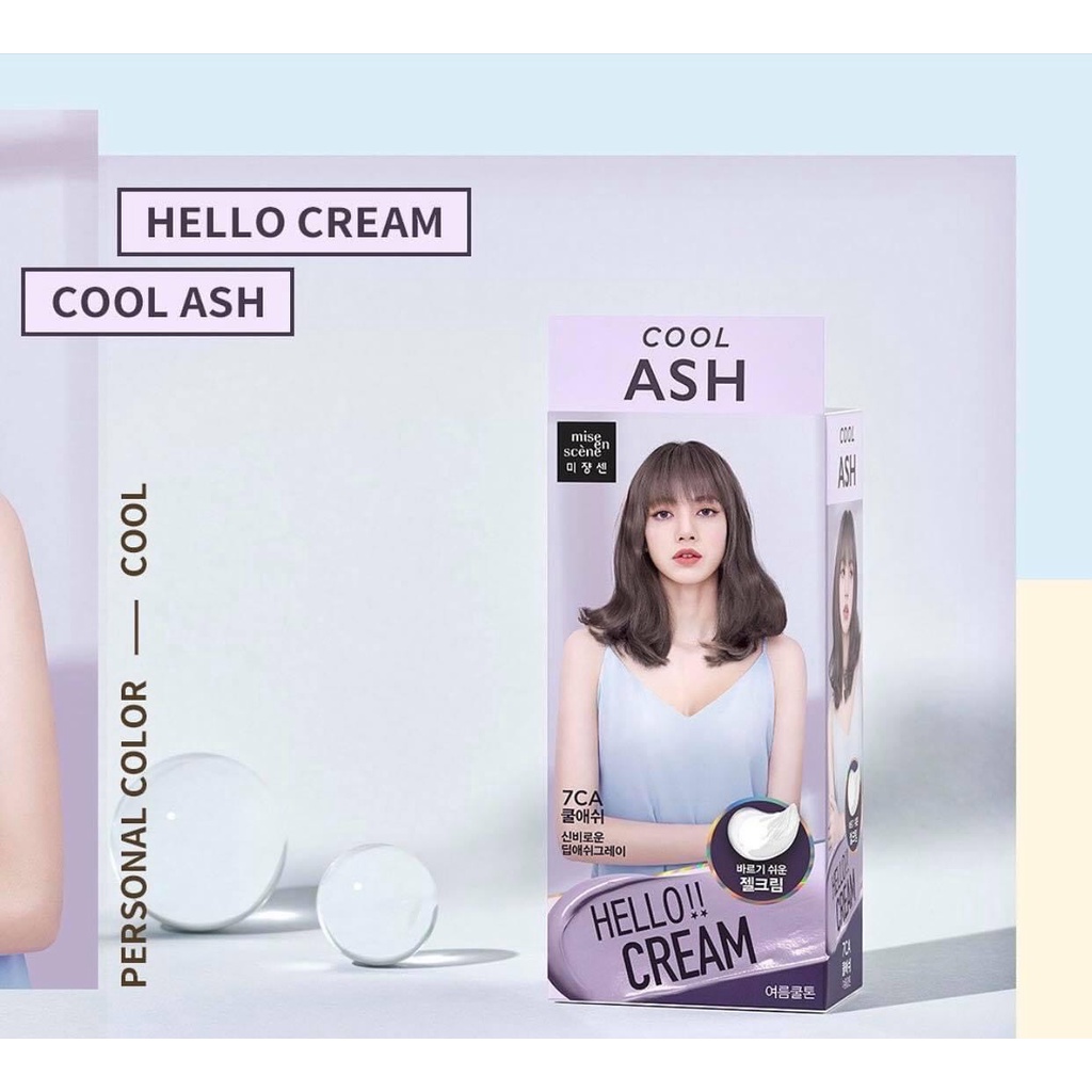 Màu Nhuộm Tóc Mise En Scene Hello Cream Personal Hair Color 125g