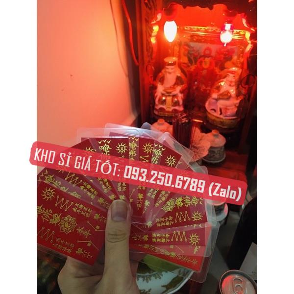 Thẻ Thái Tuế - Phù Thái Tuế Ép Plastic, Vật Phẩm Thái Tuế 7x5cm