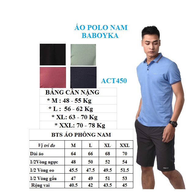 ÁO POLO NAM, POLO LACOST NAM, POLO CỔ DỆT BABOYKA [ACT450.1] | BigBuy360 - bigbuy360.vn