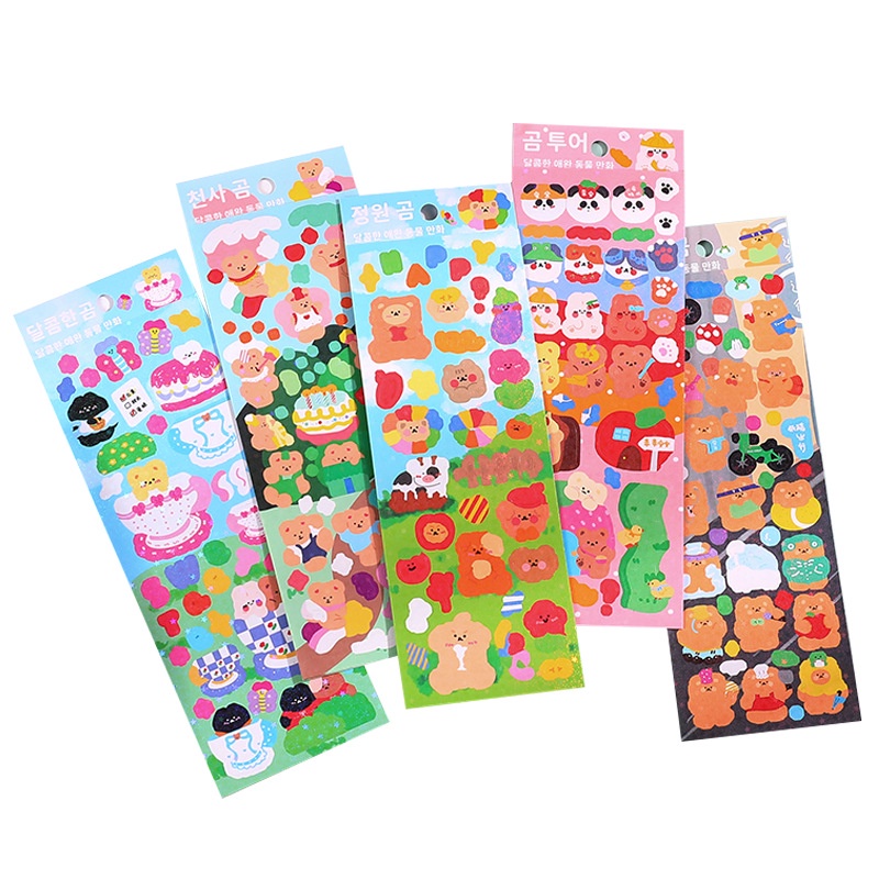 Sticker Dán Trang Trí Nhật Ký Hình Hoạt Hình Đáng Yêu
