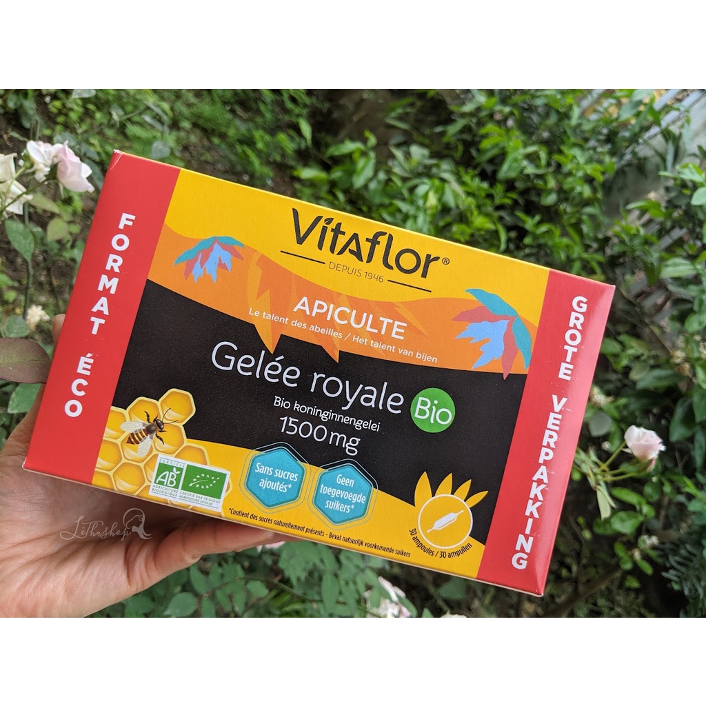 [Nội địa Pháp] Sữa ong chúa Vi-ta-flor 1500mg hộp 30 ống