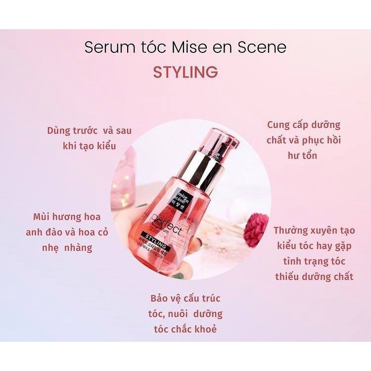 Tinh chất phục hồi tóc hư tổn Mise en Scene Perfect Serum