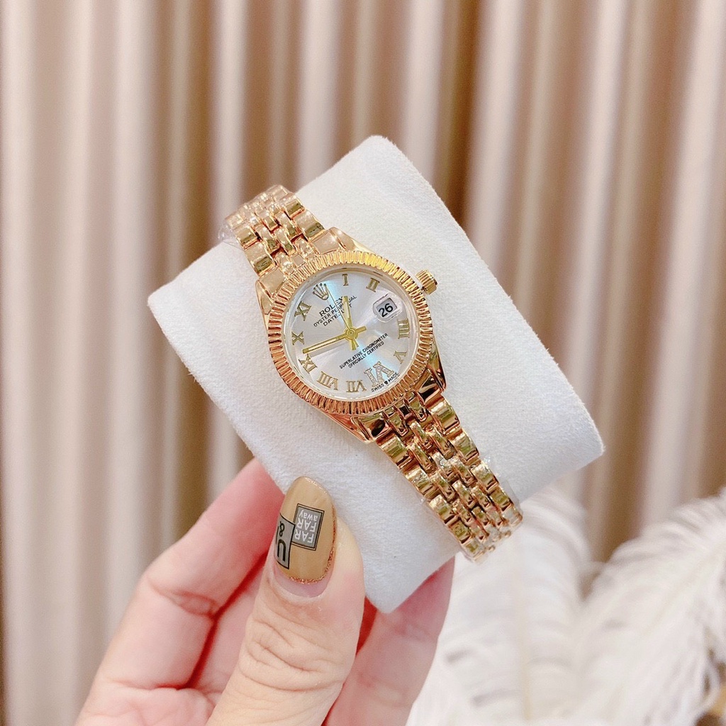 Đồng hồ nữ Rolex, dây thép không girm hàng full box, thẻ bảo hành 12 tháng - Dongho.rolex | BigBuy360 - bigbuy360.vn