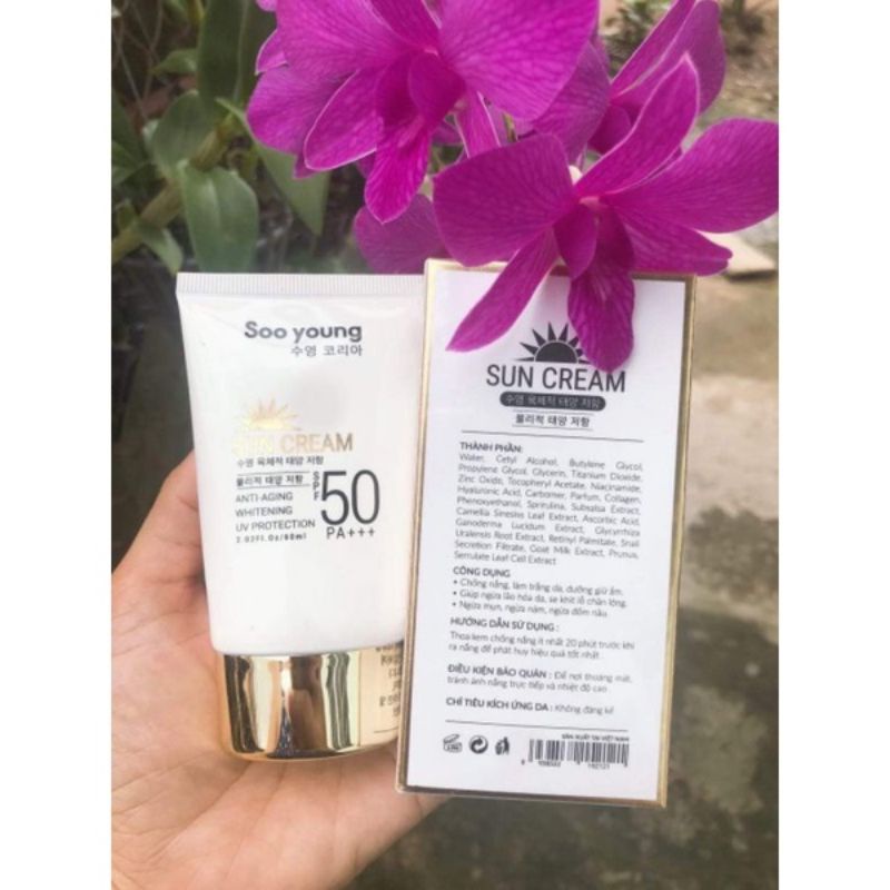 Kem Chống Nắng Soo Young SPF50 PA +++ chính hãng - Kem chống nắng