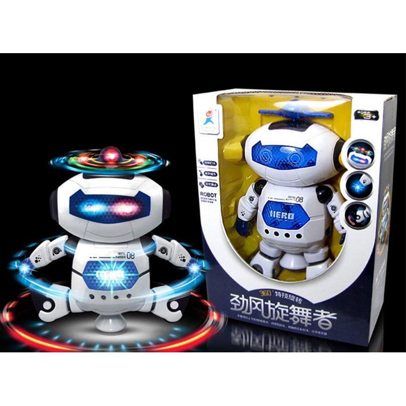 Đồ chơi mô hình 💓FREESHIP💓 Robot thông minh xoay 360 cùng chuyển động nhảy là đôi chân và cánh tay tạo nên màu sắc 4154