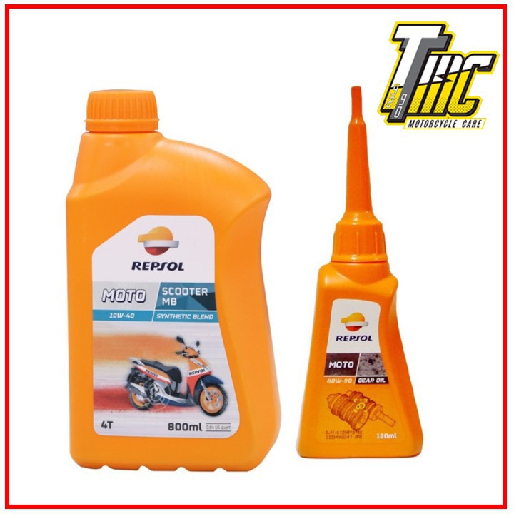 [Giá sỉ]  Combo Nhớt Repsol Moto Scooter 4T MB Và Nhớt Lap Repsol