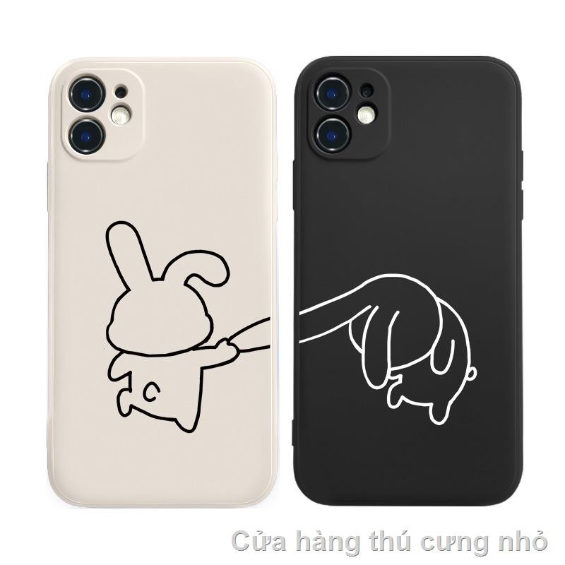 iphone case iphone 11۞Apple 11 mobile phone shell silicone iphone12 A couple of K40 show affection 12promax simple x right angle side xr funny xsmax creative 7/7plus/8 6s eleven mini